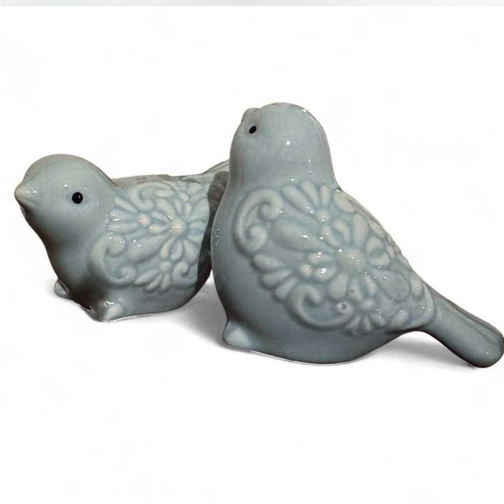 NIB Ceramic Blue Bird Figurines